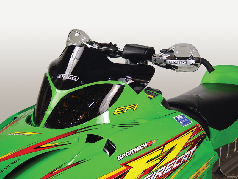 Powermadd Cobra W S X-LOW Black 7" A C M-Series Firecat - 12410 Arctic Cat Snowmobiles 2003-2011