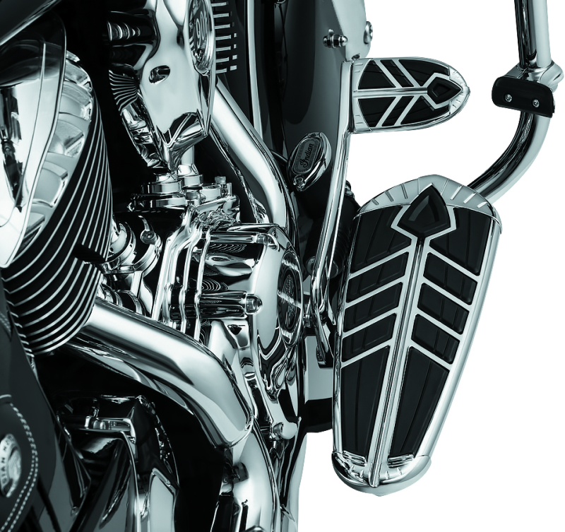 Kuryakyn 5654 Spear Brake Pedal Pad For 14-23 Indian Models Chrome - User 1