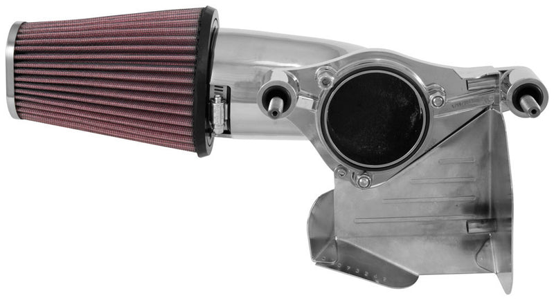 K & N K63-1138C Aircharger Intake System Chrome - 63-1138C For Harley Motorcycles 2017-2022
