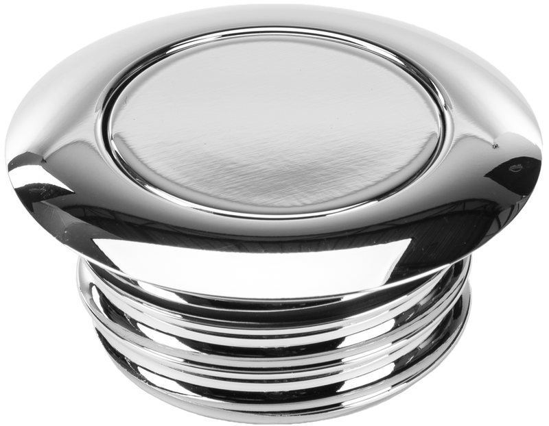 Harddrive POP-UP CAP Vented RH ` Chrome - 012307 For Harley Motorcycles 1996-2020