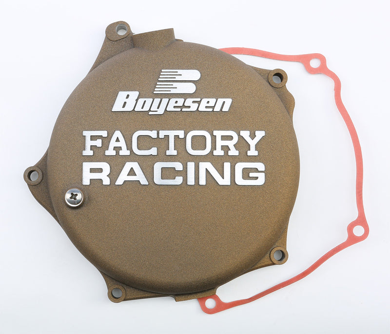Boyesen Factory Racing Clutch Cover Magnesium - CC-17M For Kawasaki KX 250 2004-2008 | Suzuki RMZ 250 2004-2006