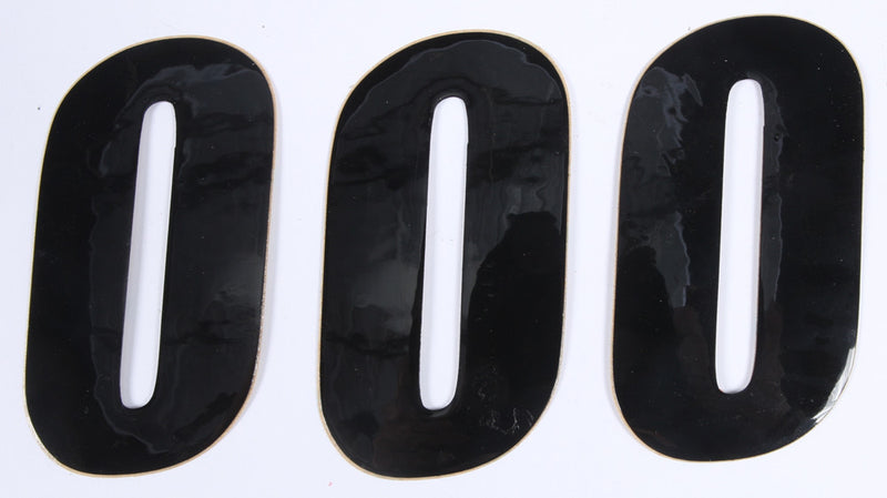 D'cor Visuals D-Cor Number 0 Black 4" 3/PK - 45-24-0