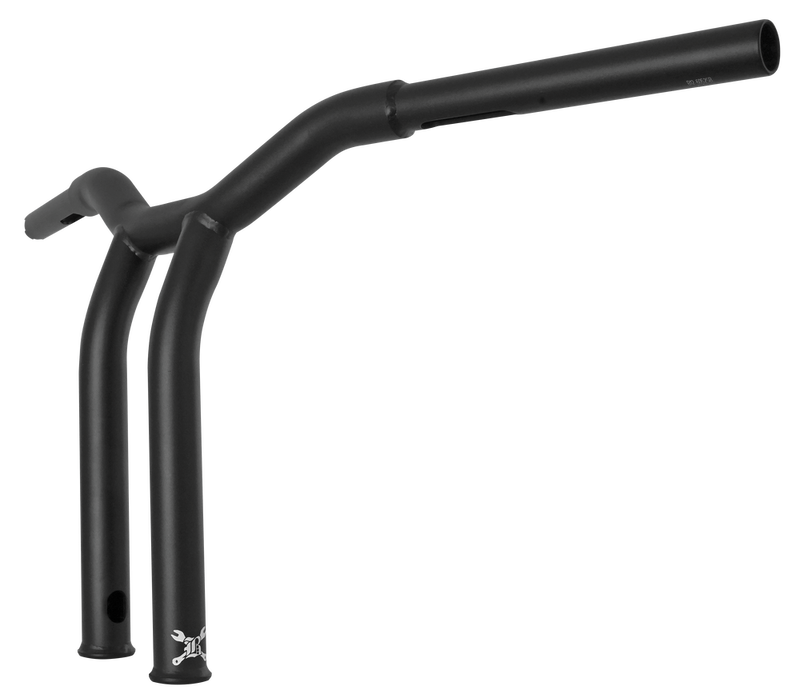 Burly Brand Dominator Raked Bar 12" 1.25" Matte Black - B12-6052SB For Harley Motorcycles 1980-2024 | Yamaha Watercraft 1998-2004