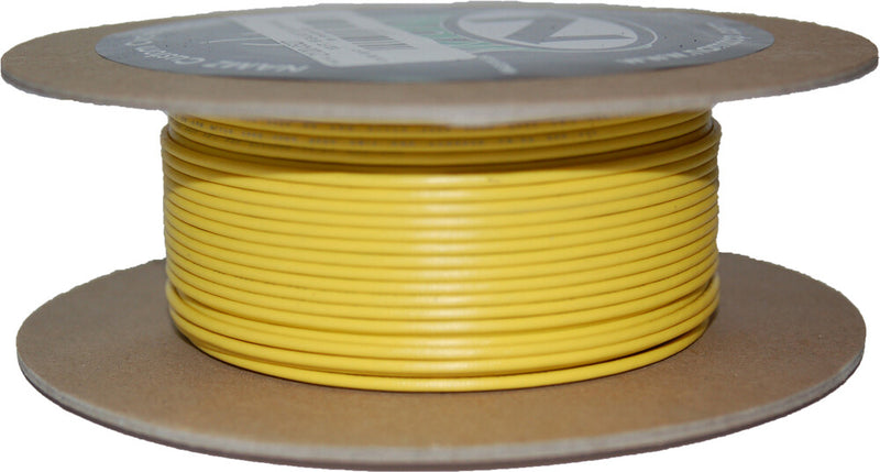 Namz Custom Cycle 850-08946 NWR-4-100 #18-GAUGE YELLOW 100' SPOOL OF PRIMARY WIRE