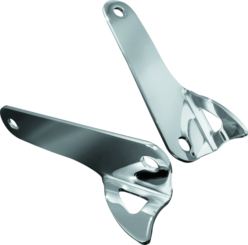 Kuryakyn 924 Teardrop Tie Down Brackets 00-13 Touring Models Chrome - Photo - Primary