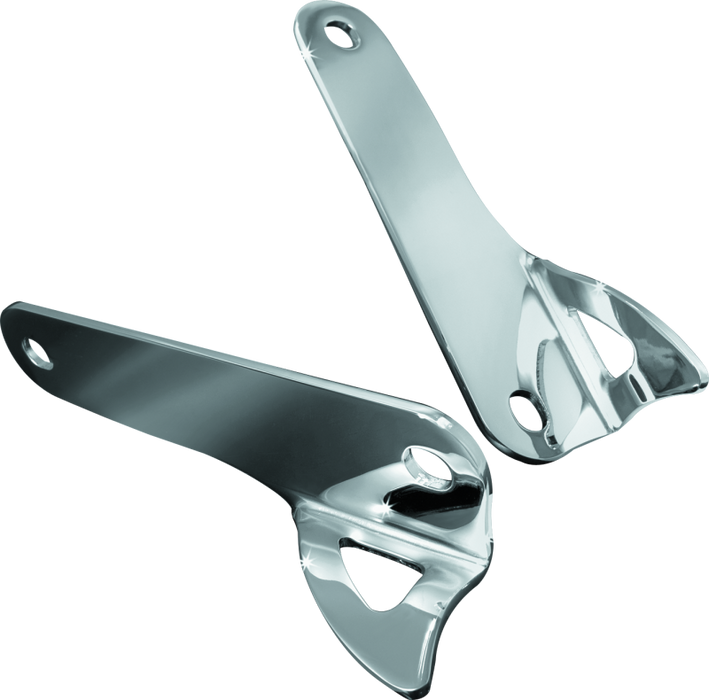 Kuryakyn 924 Teardrop Tie Down Brackets 00-13 Touring Models Chrome - Photo - Primary