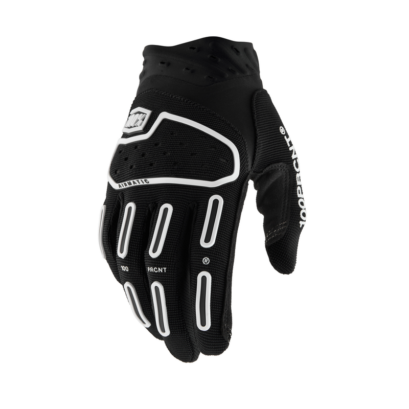 100% 610-6533M 10041-00002 AIRMATIC 2 GLOVES BLACK MD