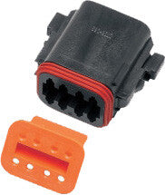 Namz Custom Cycle 850-08025 DP-8B 8-WIRE BLACK DEUTSCH PLUG & WDGLCK HD# 72118-94BK