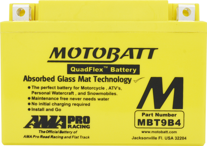 Motobatt 491-1020 MBT9B4 BATTERY MBT9B4 SEALED FACTORY ACTIVATED