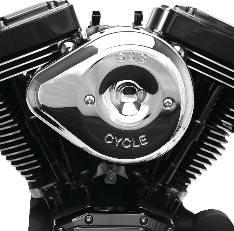 S&S Cycle 170-0528 01-15 Fuel-injected Softail Stealth Air Cleaner Kit W/ Chrome Teardrop Cover - Photo - Primary