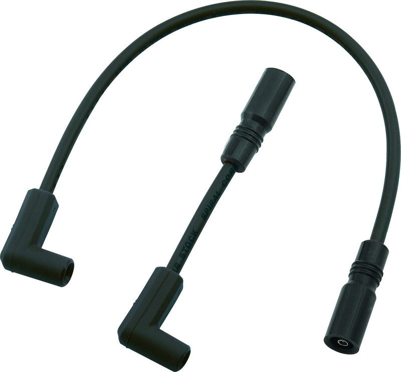 Accel Spiral Core Wire SET 8.0MM Black - 171100-K For Harley Softail 2000-2017