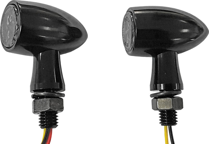 Harddrive 820-55555 161180 LED TURN SIGNAL BLACK AMBER W/CLEAR LENS