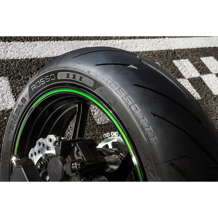 PIRELLI 0302-1292 2717800 Diablo Rosso™ III Tire Tire - Diablo Rosso™ III - Rear - 240/45ZR17 - (82W)