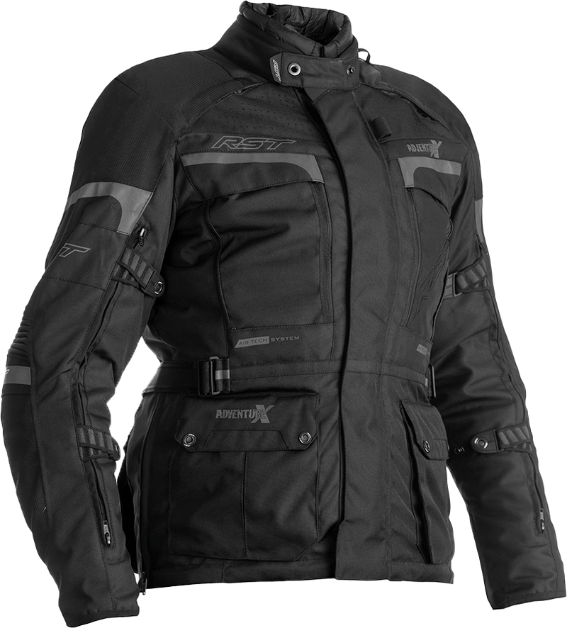 Rst 556-2380010 102380BLK-10 LADIES PRO SERIES ADVENTURE-X CE JACKET BLK/BLK TEXTILE SM