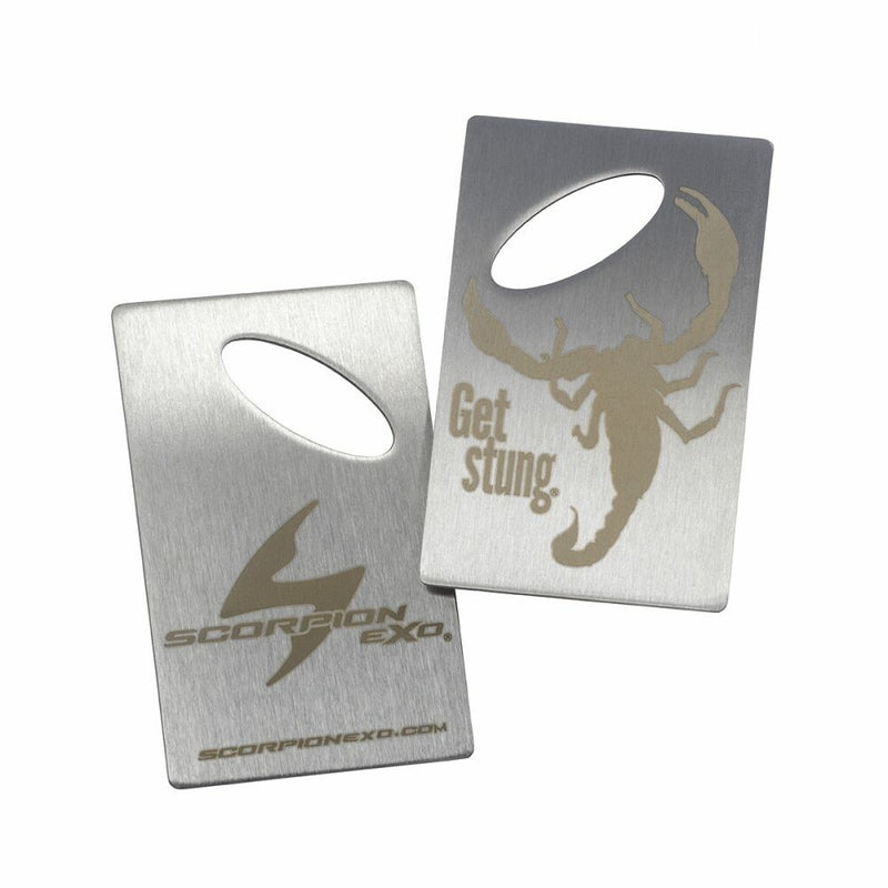 Scorpion Exo 75-6026 59-805 SCORPION EXO BOTTLE OPENER 3.75 X 2.25 (FITS IN WALLET)