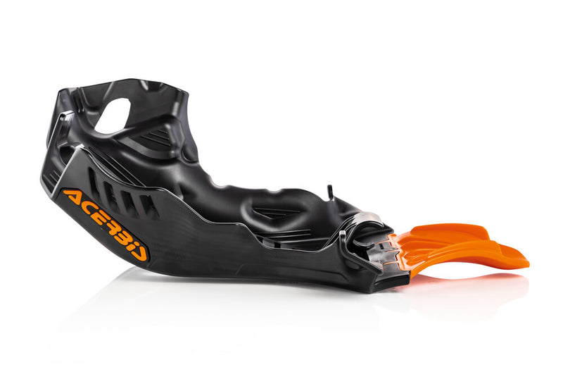 Acerbis Skid Plate Black Orange - 2736365229 KTM Dirt Bikes 2019-2022
