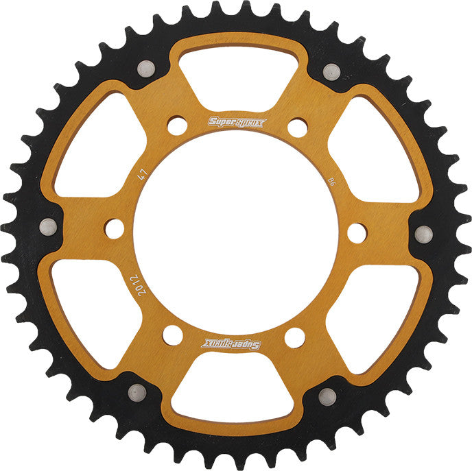 Supersprox Rear Stealth Sprocket Aluminum Steel 47T-525 GLD TRI - RST-2012-47-GLD Triumph Motorcycles 2006-2017