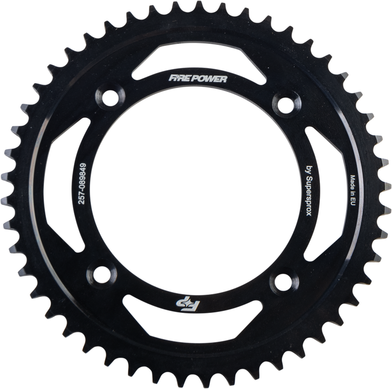 Fire Power 257-089849 FPS-898-49-BLK REAR SPROCKET STEEL 49T BLK