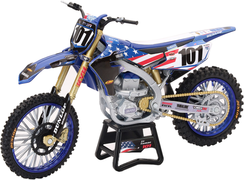 New Ray Toys 959-0174 58423 1:12 SCALE MXON YAMAHA YZ450F ELI TOMAC #101