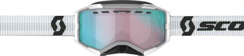 Scott Fury Goggle Snow Cross White With ENH Aqua Chrome - 278605-0002351