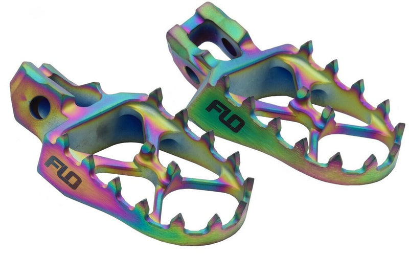 Flo Motorsports Titanium Foot Pegs JET Fuel - TI-793JET Yamaha Dirt Bikes 1999-2026