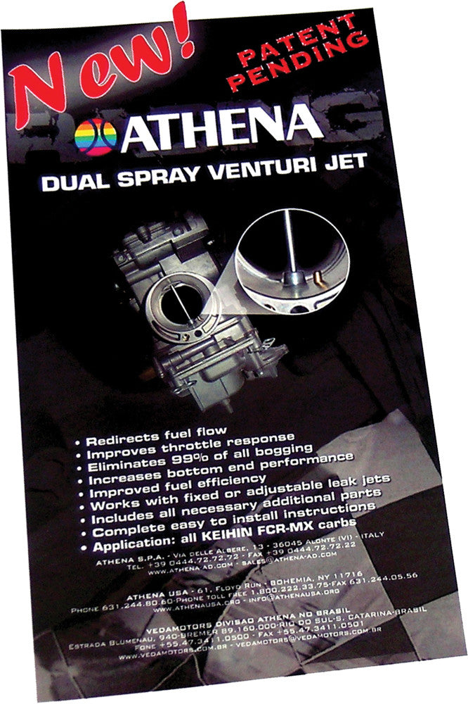 Athena Dual Spray Venturi JET Kit Keihin FCR ALL - P400000180002 Honda CRF 450 / CRF 250 / CRF 150 / CRF150RB 2002-2009