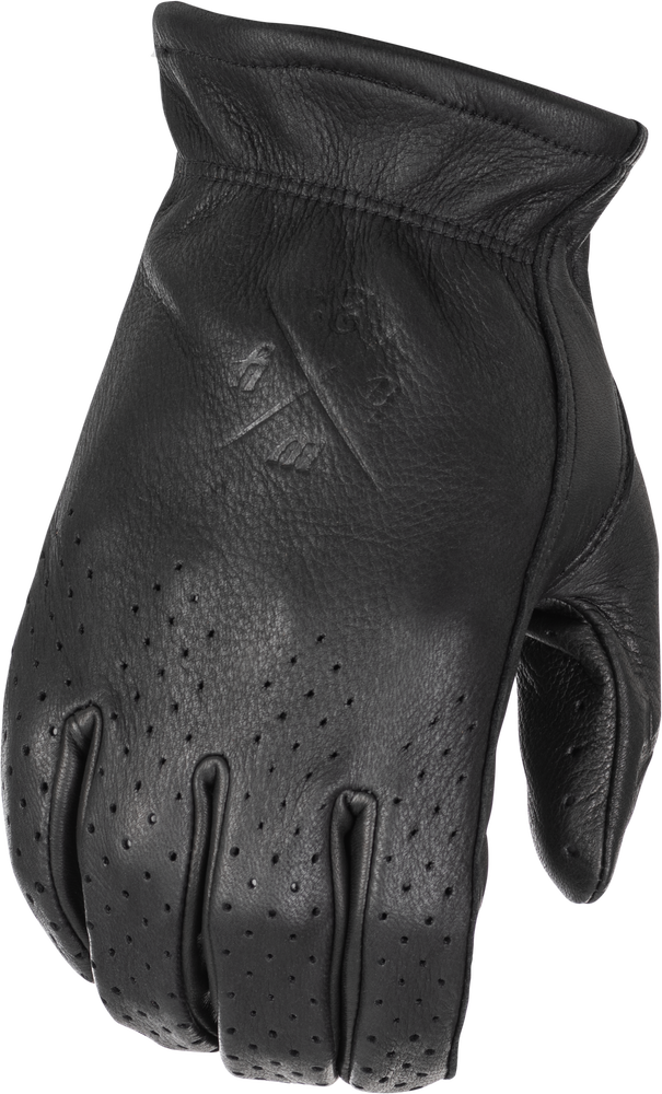 Highway 21 489-0050XS 489-0050XS LOUIE PERFORATED GLOVES BLACK XS