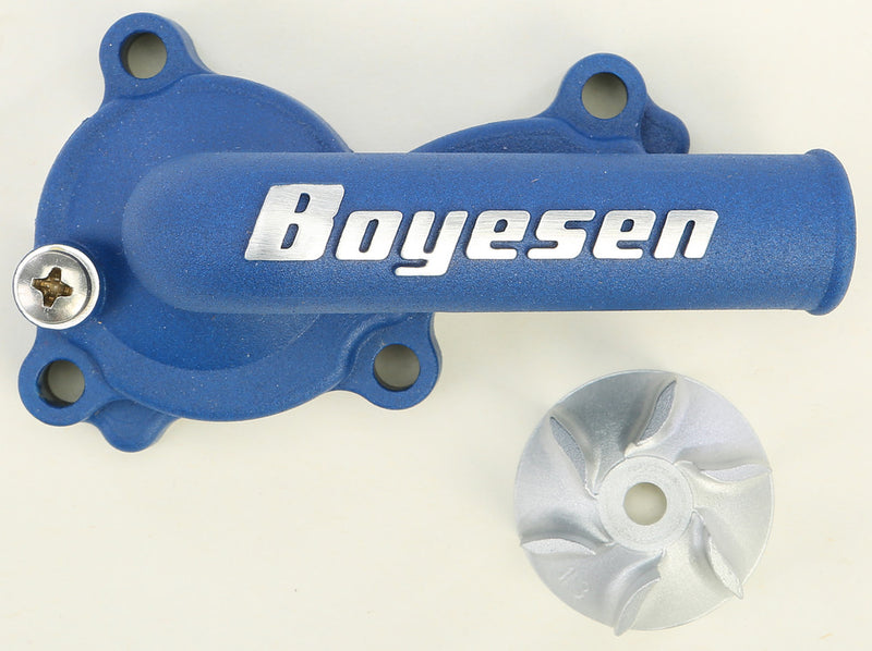 Boyesen Waterpump Cover & Impeller Kit Blue - WPK-18L Kawasaki KX 450 / 450 2006-2015