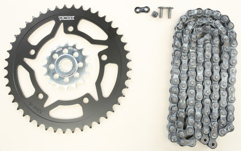 Vortex Sprocket Chain Kit Steel Steel 16/45T SIL RX3 520-110L Black - CK6308 Suzuki 750 2004-2005