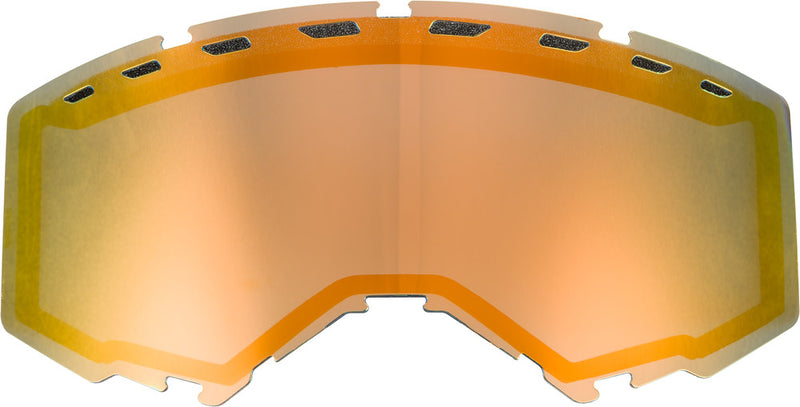 Fly Racing 37-5454 FLB-023 DUAL LENS WITH VENTS ADULT ORANGE MIRROR/SMOKE