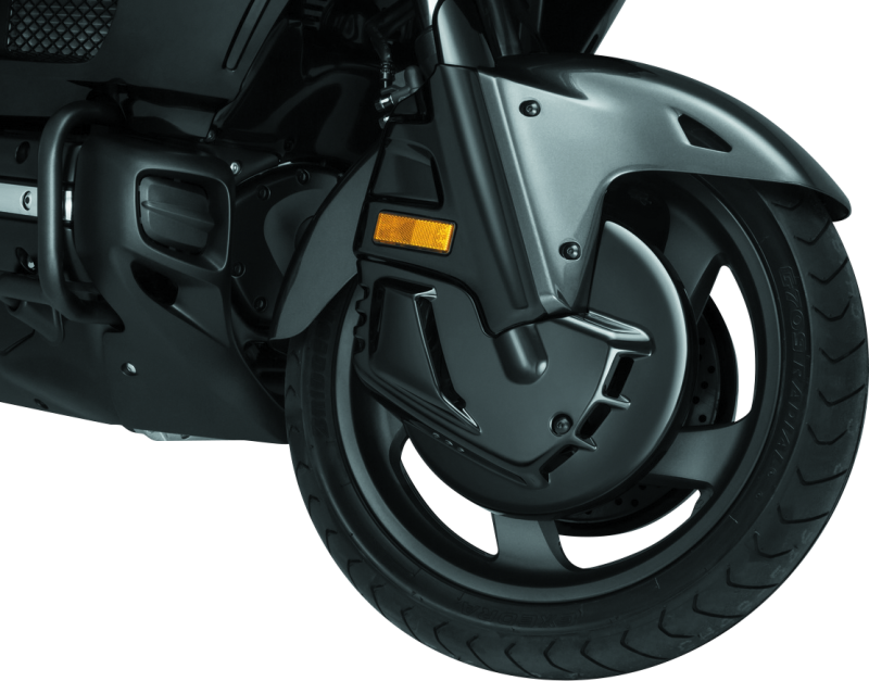 Kuryakyn 7460 Brake Rotor Cover Honda 01-17 GL1800 Gloss Black - User 1