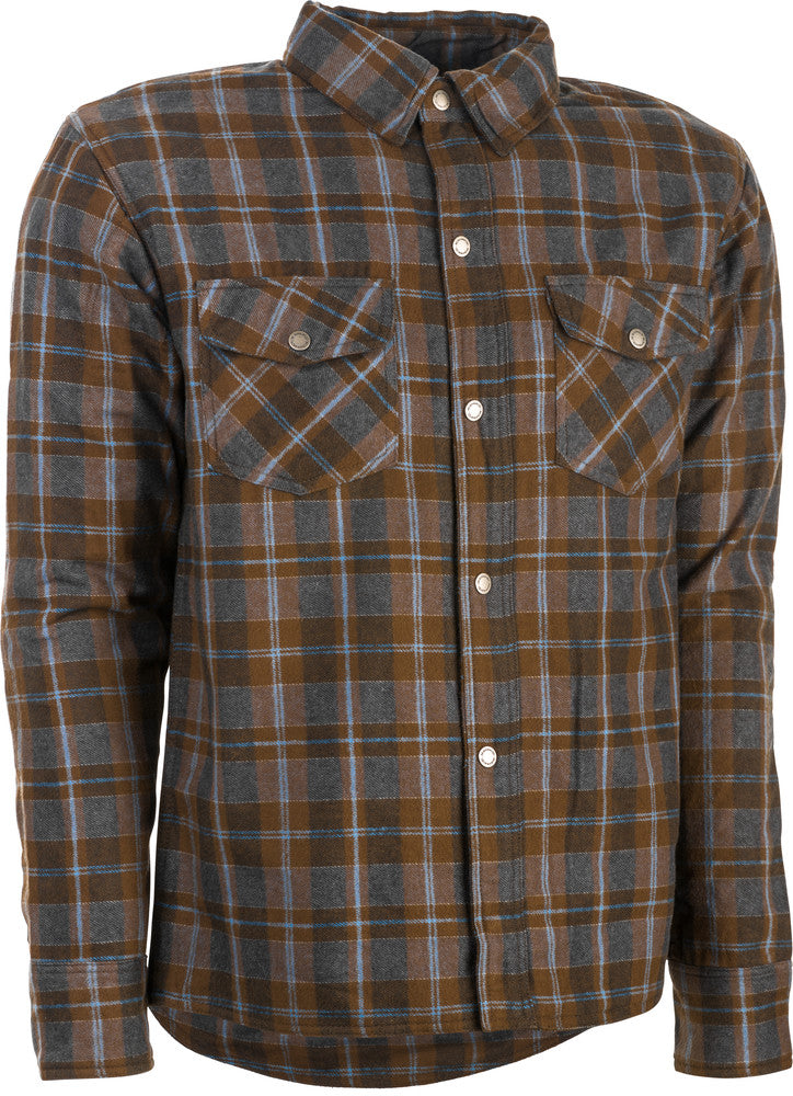 Highway 21 489-1183L #6049 489-1183~4 MARKSMAN FLANNEL BROWN/TAN LG