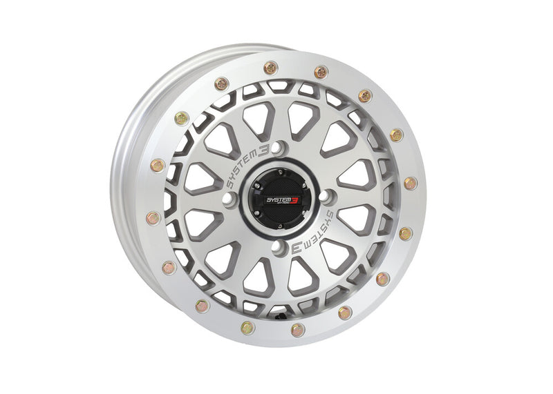 System 3 SB6 BL Wheel 15X7 6+1 (+45MM) 4/137 Matte Machined - 15S3-6838 Can-Am Maverick 2017-2023
