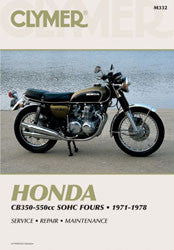 Clymer 27-M332 CM332 REPAIR MANUAL HON CB350-500