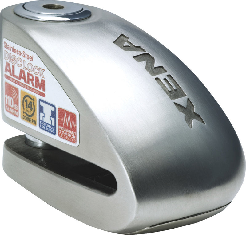 Xena 56-9662 XX6-SS XX6 ALARM DISC LOCK 3.3" X 2.3" (STAINLESS STEEL)