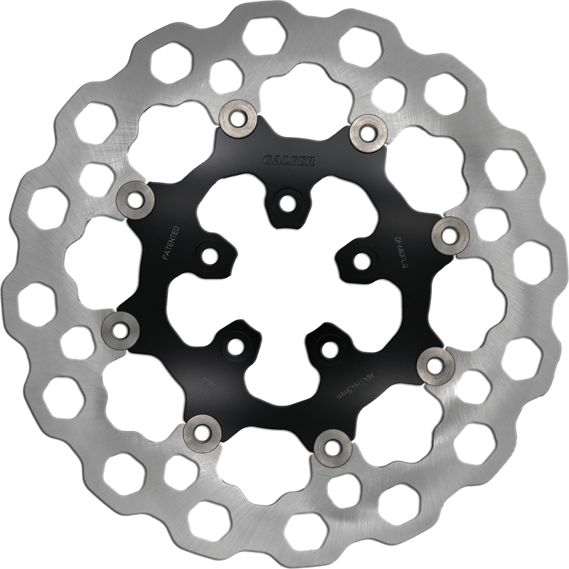 Gbrakes Rotor 11.5" Floating Cubiq Front Black - DF680FLQ For Harley Motorcycles 2000-2014