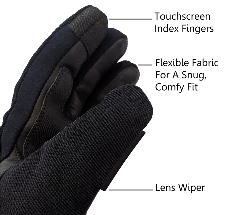 California Heat 472-5071L 7GLAF-L 7V ACTIVFLEXX GLOVES BLACK LG