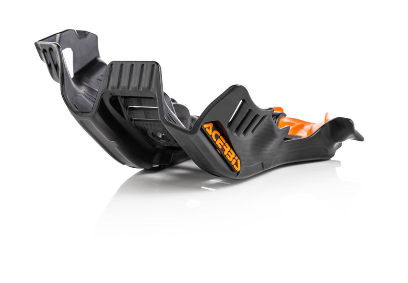 Acerbis Skid Plate Black Orange - 2736365229 KTM Dirt Bikes 2019-2022