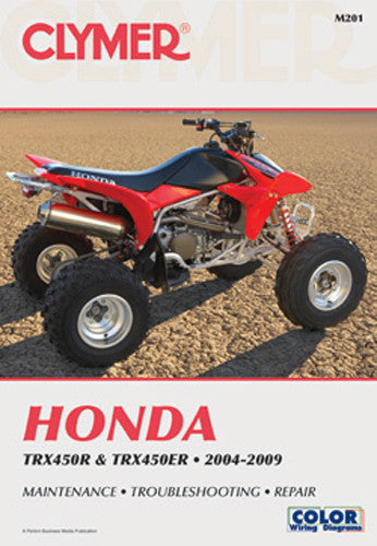 Clymer Repair Manual Honda 450R - CM201 Honda TRX450R / TRX450R Sportrax / TRX450ER / TRX450ER Electric Start 2004-2009