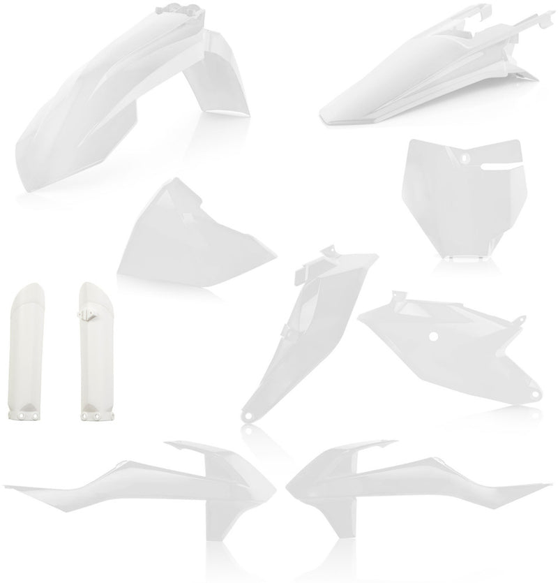 Acerbis Full Plastic Kit White - 2686020002 KTM 85 (17/14) 2018-2024