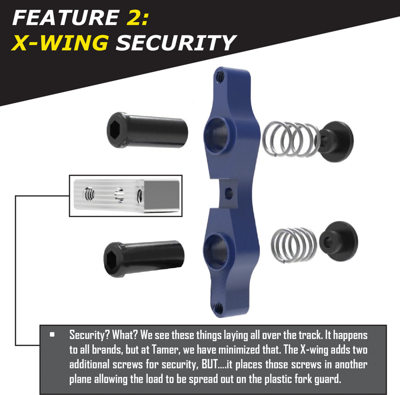 Tamer 188-8002B HH-DBU-02B TAMER DOUBLE BUTTON X-WING BLUE