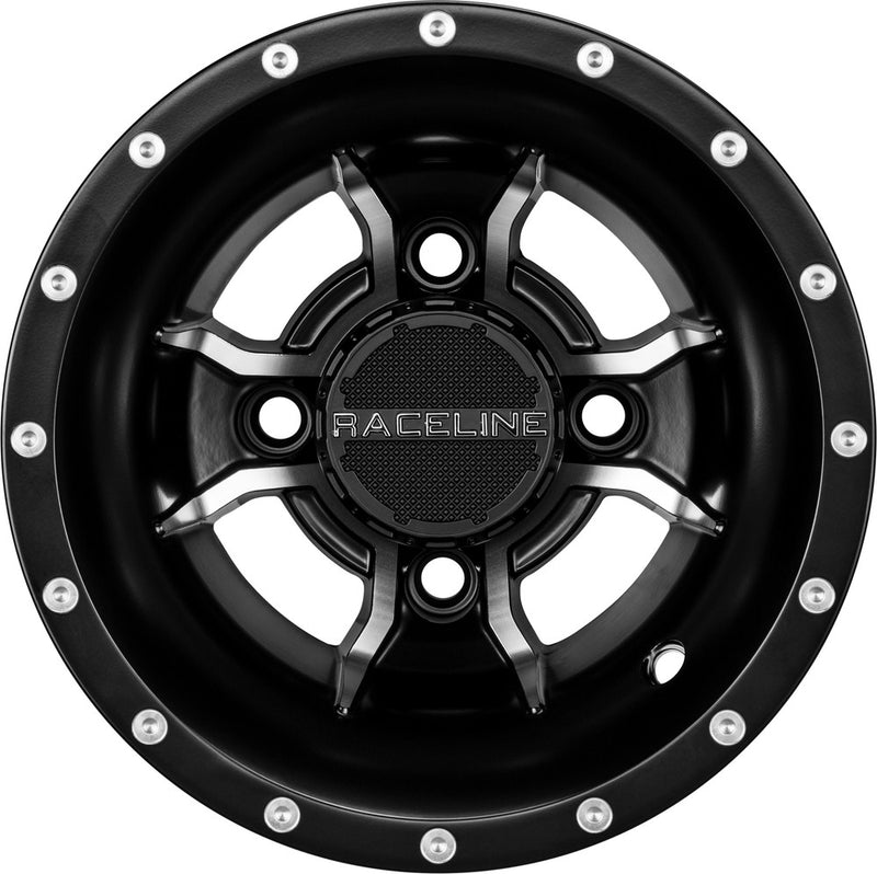 Raceline Wheels 570-1640 A7798011-35 MAMBA SPORT WHEEL 9X8 4/110 3+5 BLK/MACHINED
