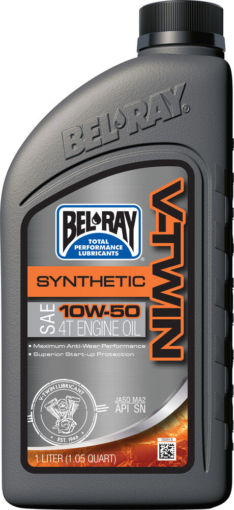 Bel-ray 840-1480 96915-BT1 V-TWIN SYNTHETIC ENGINE OIL 10W50 1L