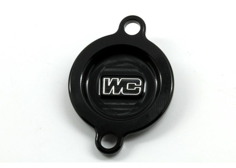 Works OIL Filter Cover Black KTM HUS GAS - 27-100 KTM Dirt Bikes 2007-2024