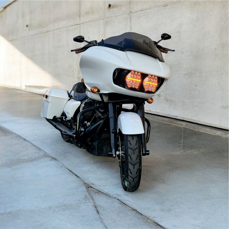 Letric Lighting Co GC7 LED Headlight Kit Fltr ` (EXC. CVO) - LLC-RG-GC For Harley Road Glide 2015-2023