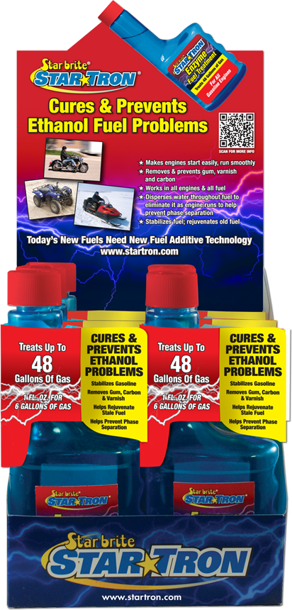 Star Brite 57-1141 14616 ENZYME FUEL TREATMENT 8OZ 6/PK W/COUNTER DISPLAY