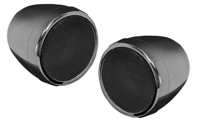 Boss Audio 63-8313 MCBC425BA 2 SPEAKER BT AMPLIFIED KIT 3" SPEAKERS BLACK CHROME