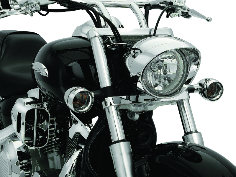 Kuryakyn 2270 Deep Dish Bezels With Smoke Lenses Red Light - User 1