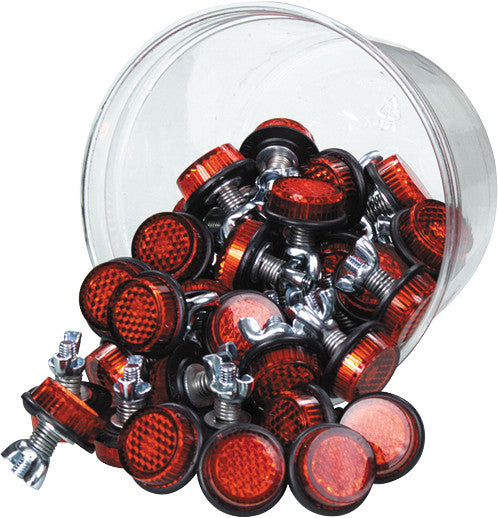 Chris Products 60-1344 CH150R MINI-REFLECTORS RED 150/PK