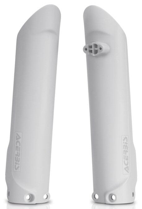 Acerbis Fork Covers White - 2401260002 For KTM Dirt Bikes 2015-2023 | Husqvarna Dirt Bikes 2014